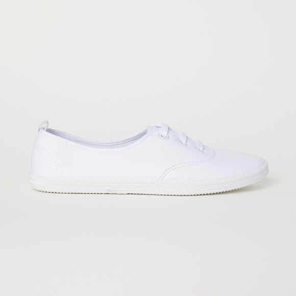 White Cotton Shoes - Picture 1 of 2